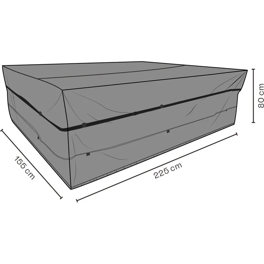 Schutzhülle Raina schwarz Polyvinylchlorid B 225 T 155 cm