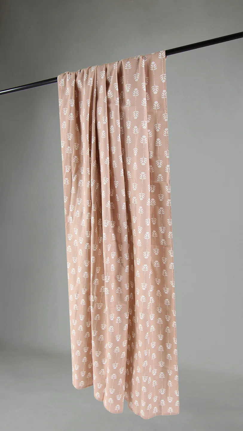 Gardiner - Bomullsgardin Sari (rosa) (Størrelse: 140 x 300)
