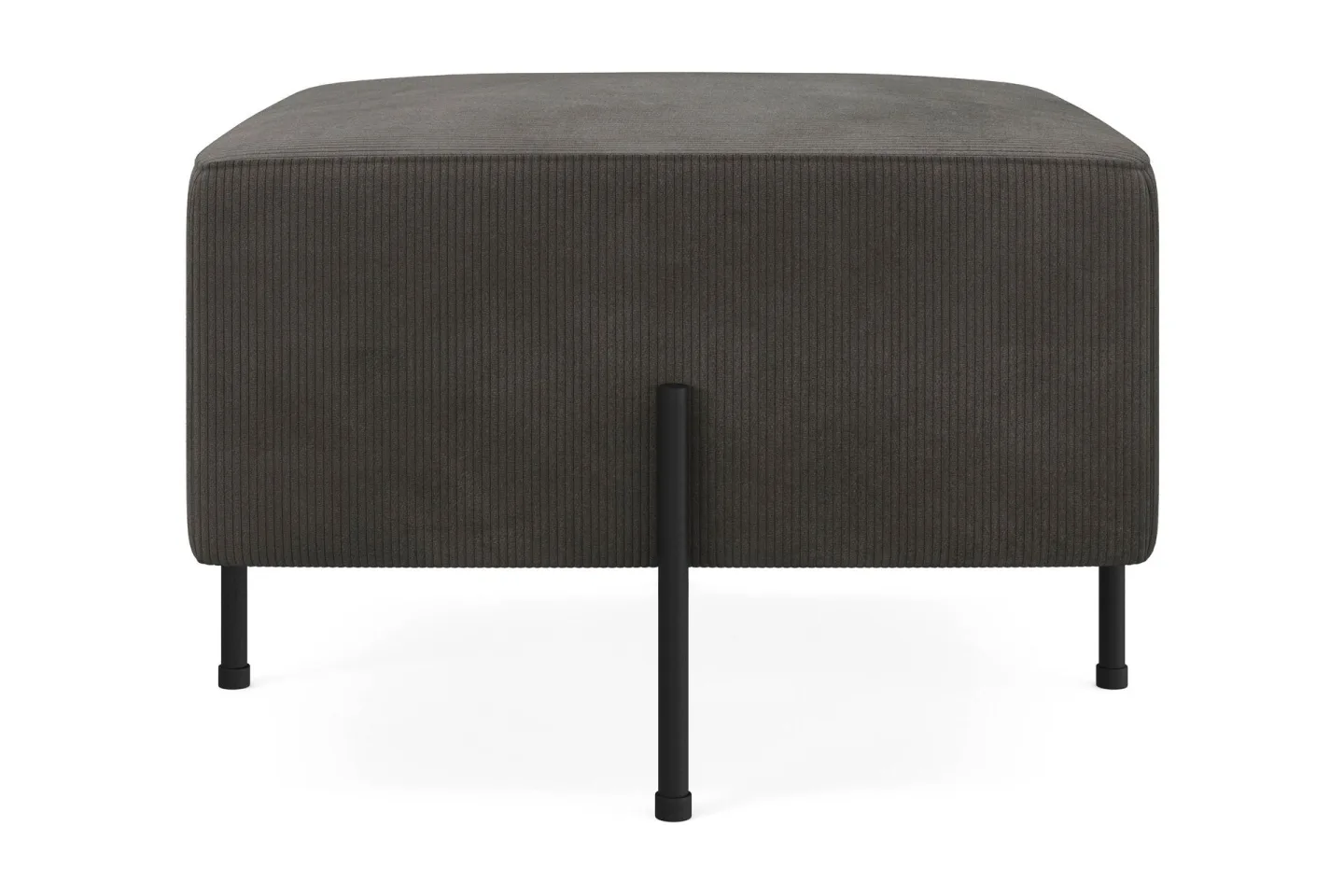 Menard Compact Sittpuff 60 cm Kvadratisk - Mörkgrå
