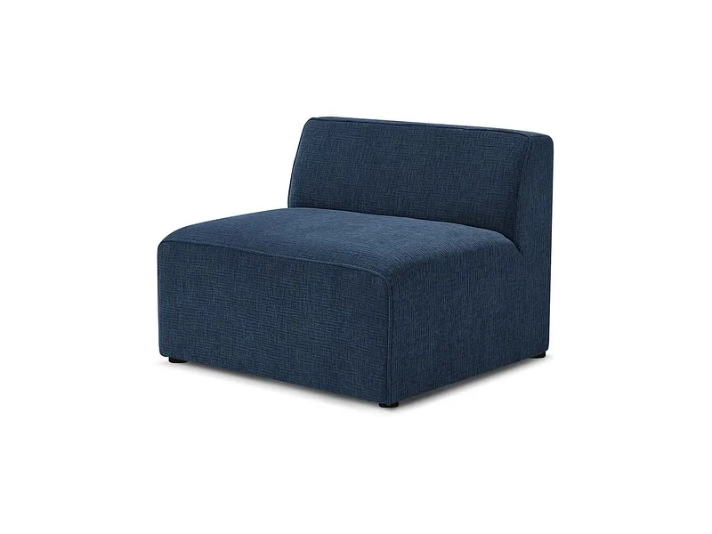 Modulare Sessel für Sofa BOBOCHIC MEGEVE Stoff mit Textur dunkelblau