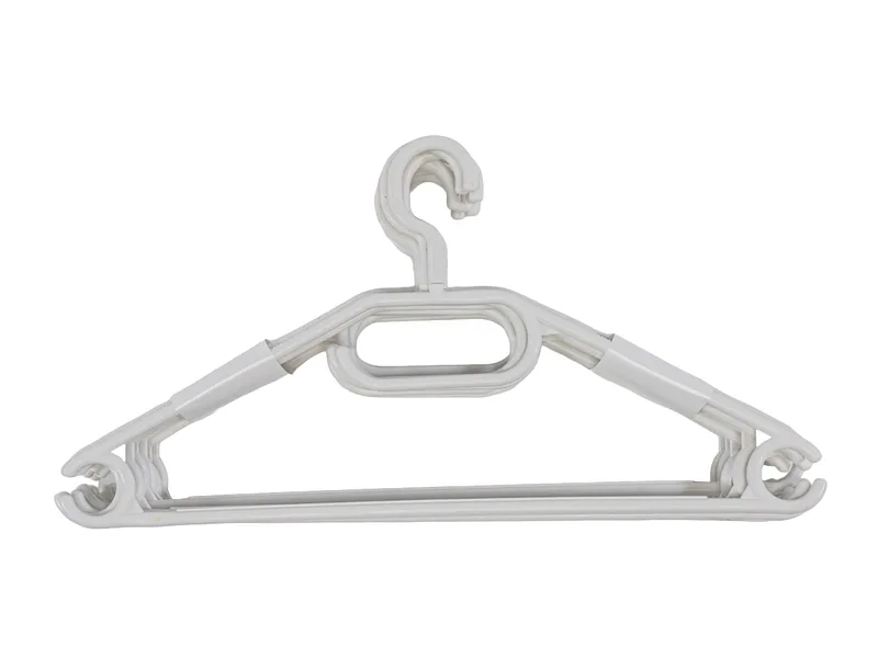 Set 10 Kleiderbügel TWIST Weiss