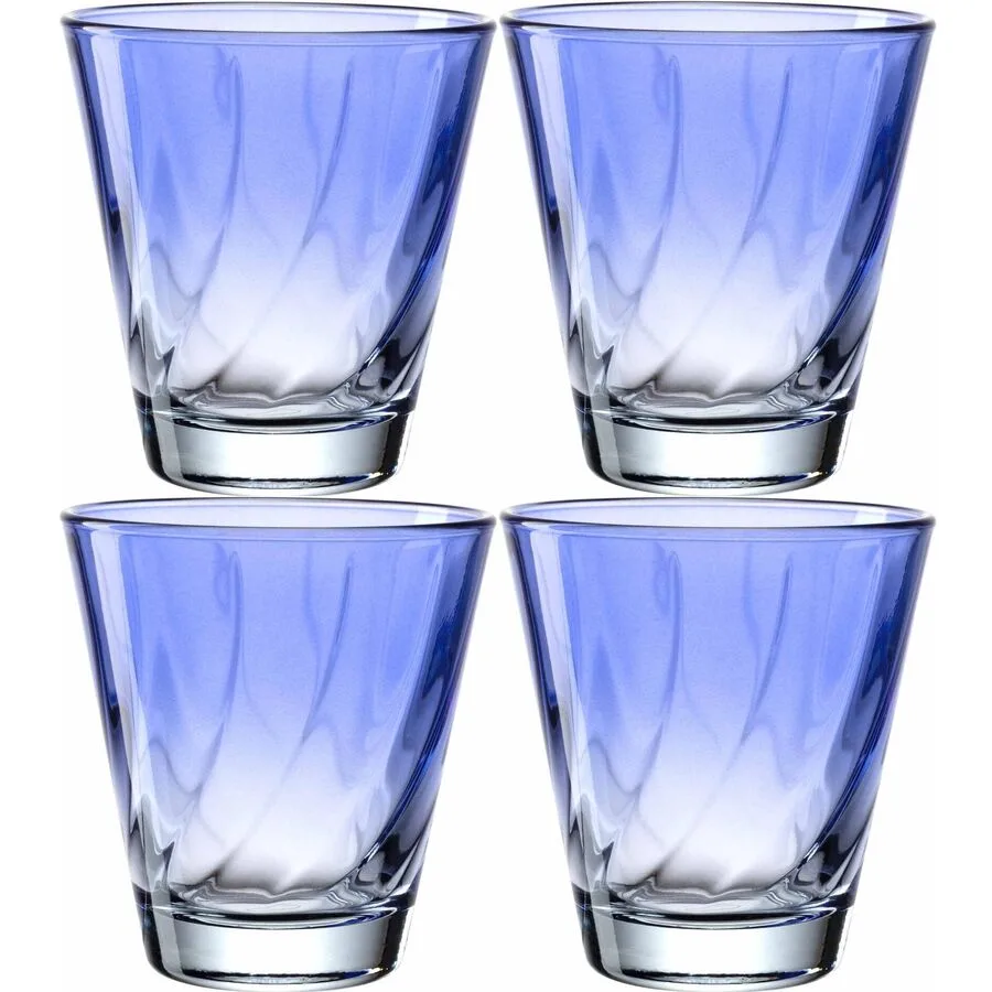 Trinkgläser-Set Leonardo Blau Glas 0.215 l