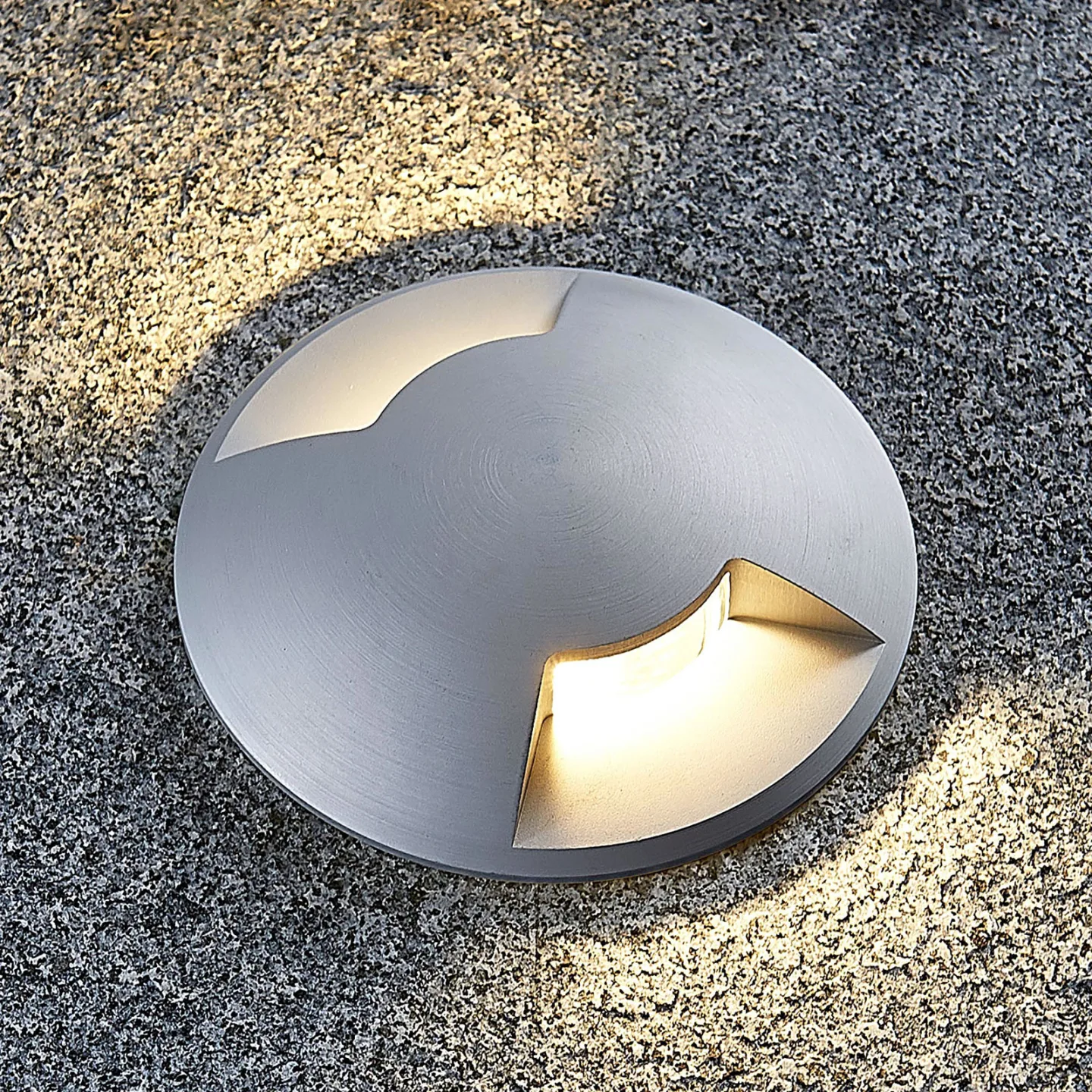 Milara nedgravningslampe, 2 lysudgange, GU10 - Lucande - Terrasse - Moderne - Aluminium - Med én lyskilde