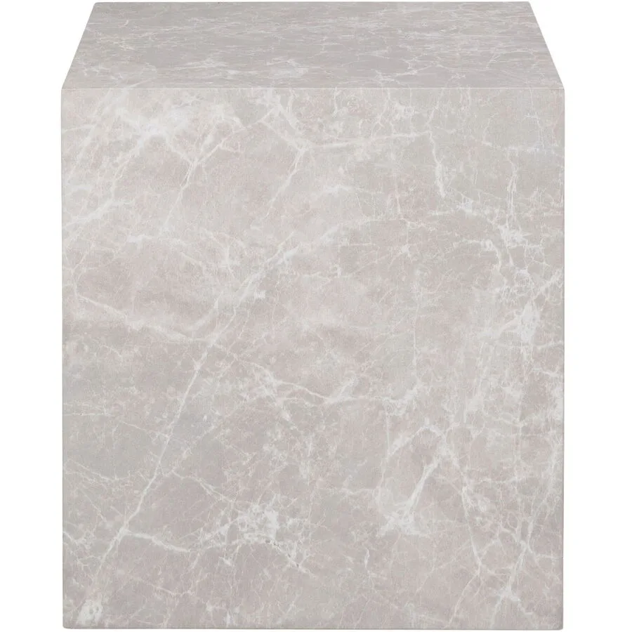 Beistelltisch Zolano marmor grau MDF B 40 H 45 cm