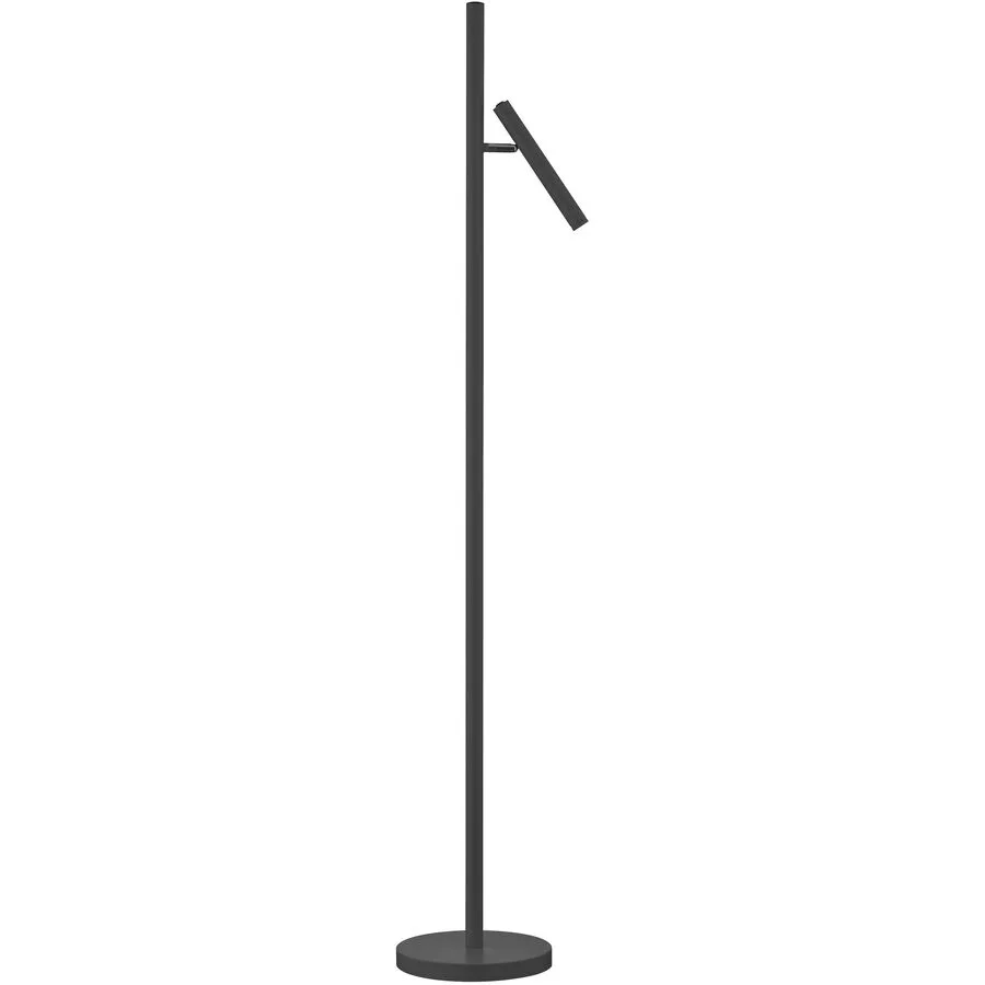 Stehlampe Streak Schwarz Metall 25 cm 134 cm Drehbar/Neigbar - LED - Lichtfarbe: Extra warmweiss - LED Energiesparlampen