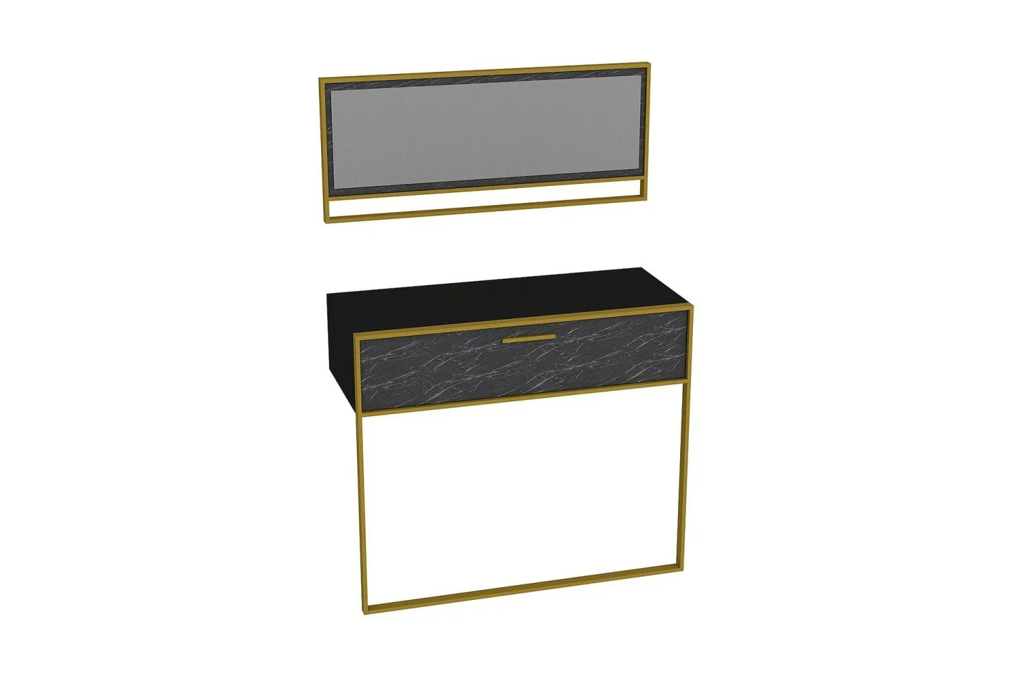 Susia Sideboard 90 cm - Guld|Svart
