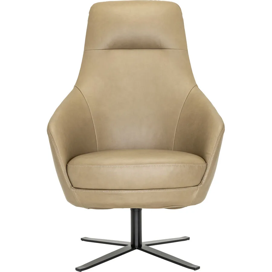 Sessel Nexa nougat Leder B 71 T 83 H 113 cm