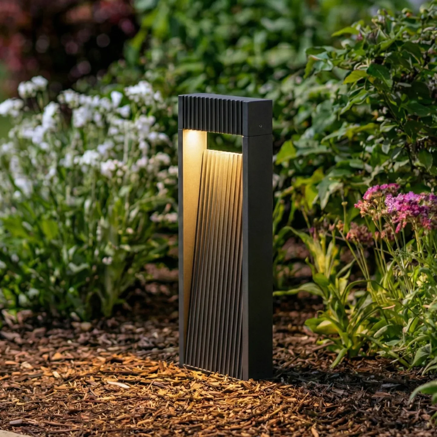 Tavion LED-Sockelleuchte, anthrazit, IP65, 40 cm - Lucande - Terrasse - Modern - Aluminium - Einflammig