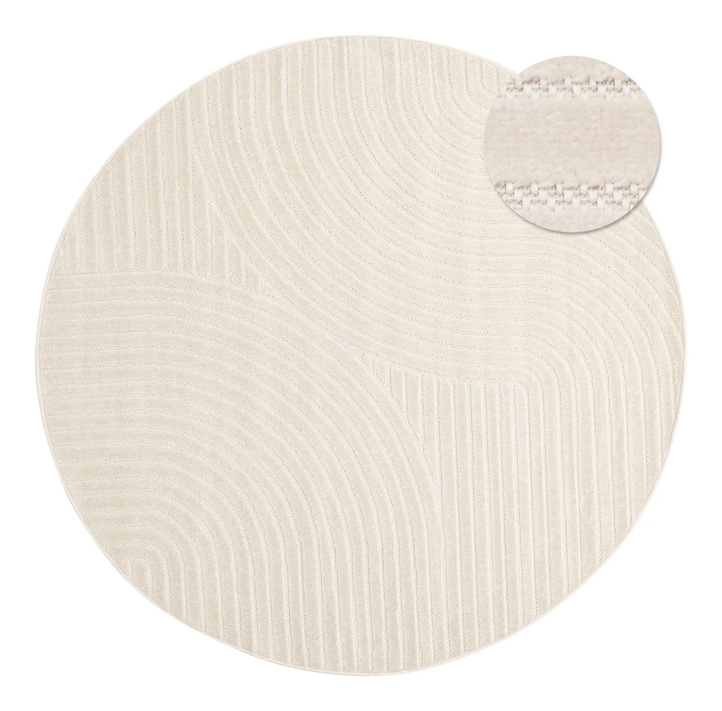 Runde tepper - Devon (cream) (Størrelse: Ø 280 cm)