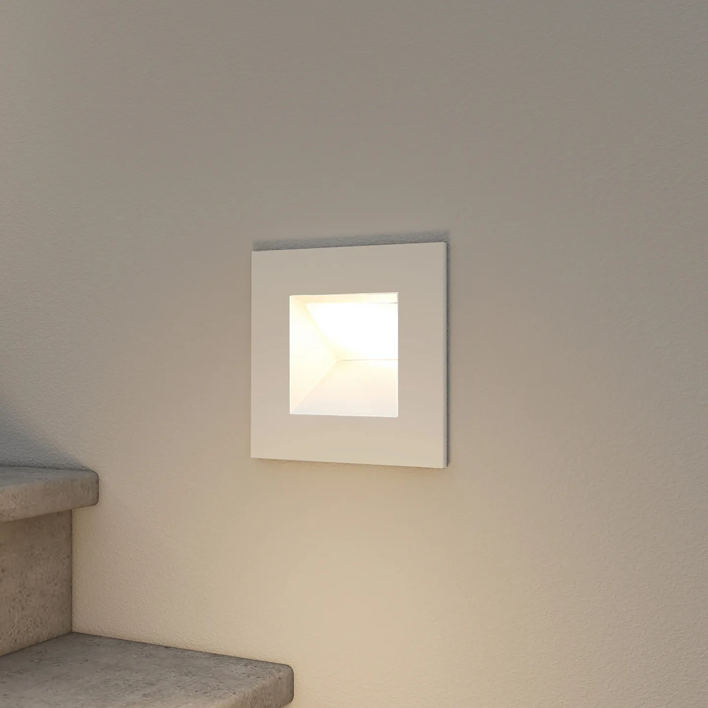 Zamo Innbyggings Vegglampe IP65 White - Arcchio - Entré - Moderne - Metall - Kantet