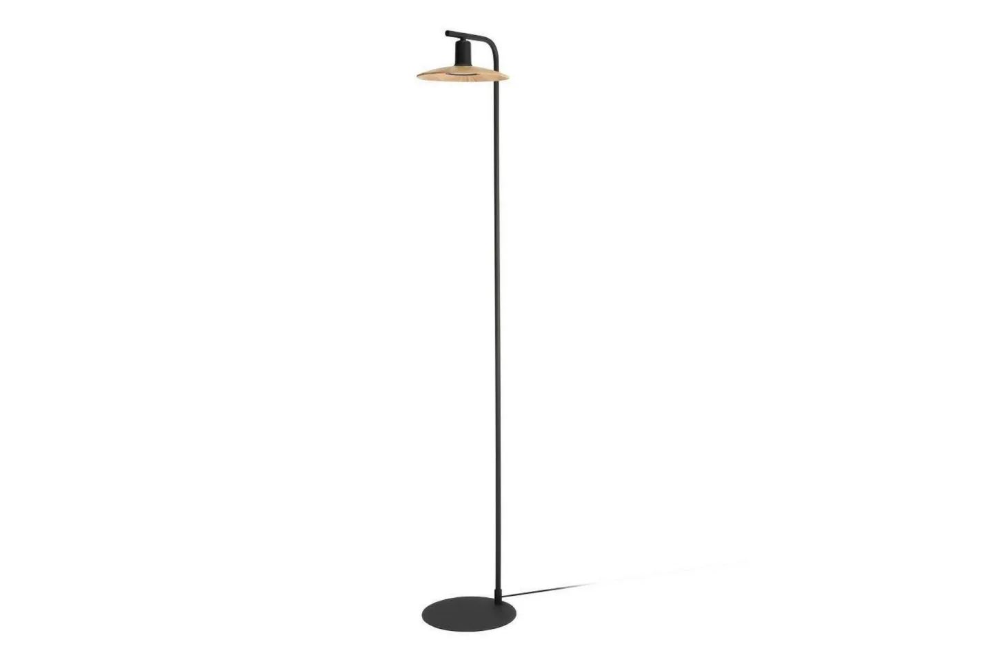 Golvlampa Eglo Mayazes Svart/Trä -