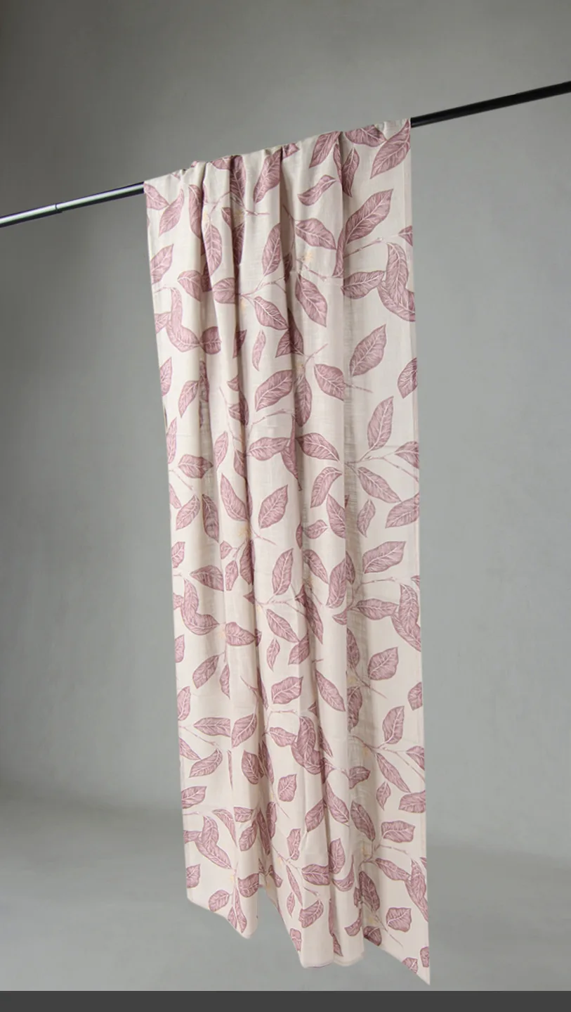 Gardiner - Bomullsgardin - Morris (lilla) (Størrelse: 140 x 250 cm)