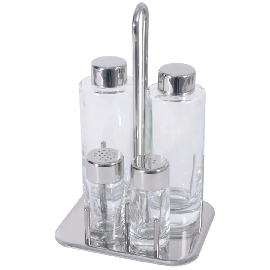 Menage Contacto Bander silber Edelstahl Set