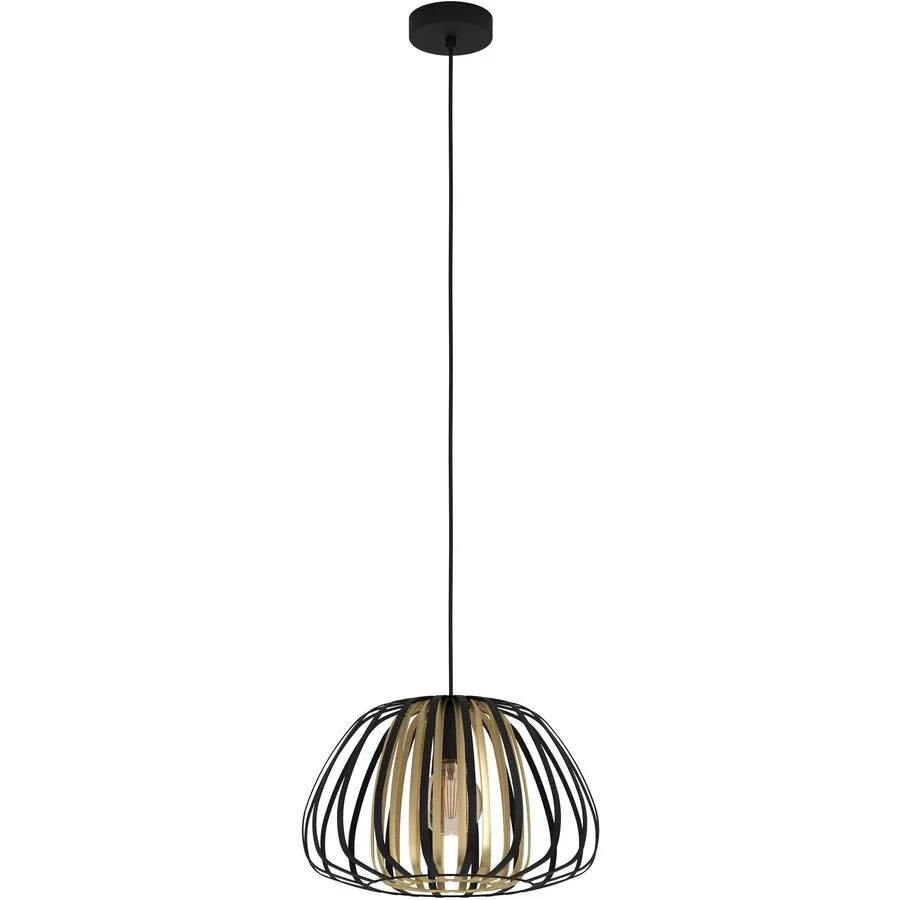 Eglo Pendellampe Encinitos Gold/Schwarz Stahl 37.5 cm 37.5 cm - Farbe: schwarz-gold