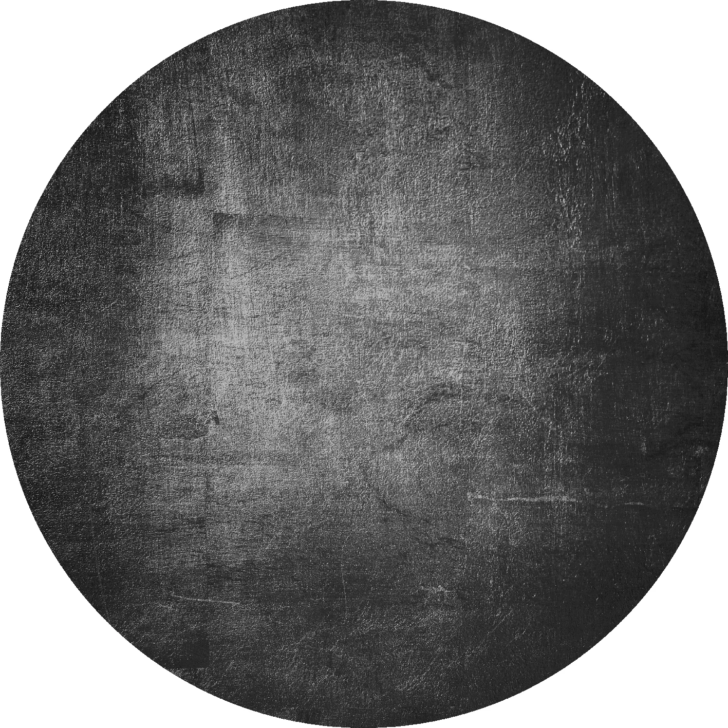 Rundt teppe - Serifos (mørk grå) (Størrelse: Ø 160 cm)