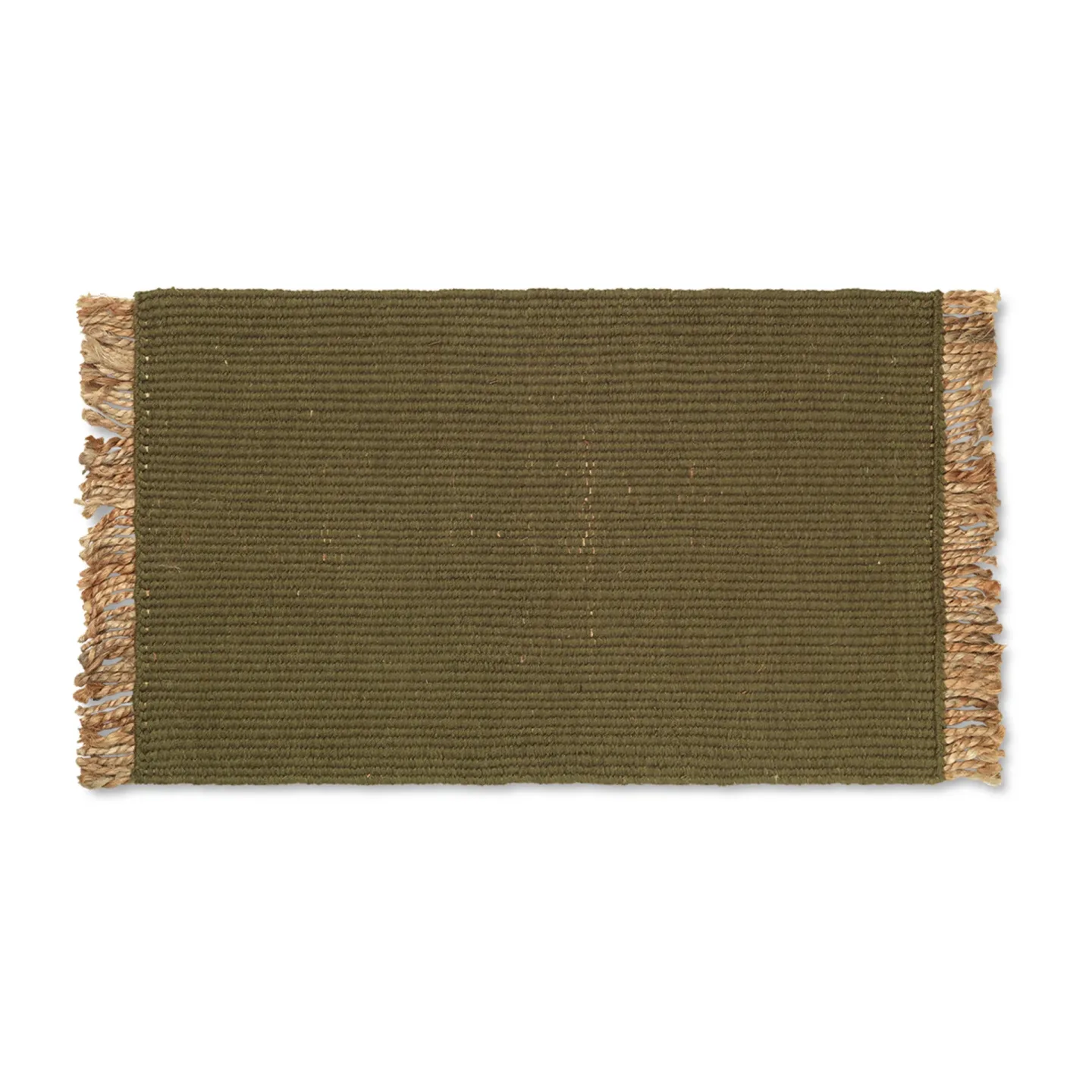 Ferm Living Block dörrmatta 50x80 cm Olive-natural
