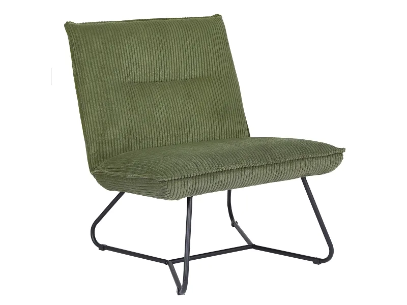 Sessel MILA Cord-Stoff olivgrün