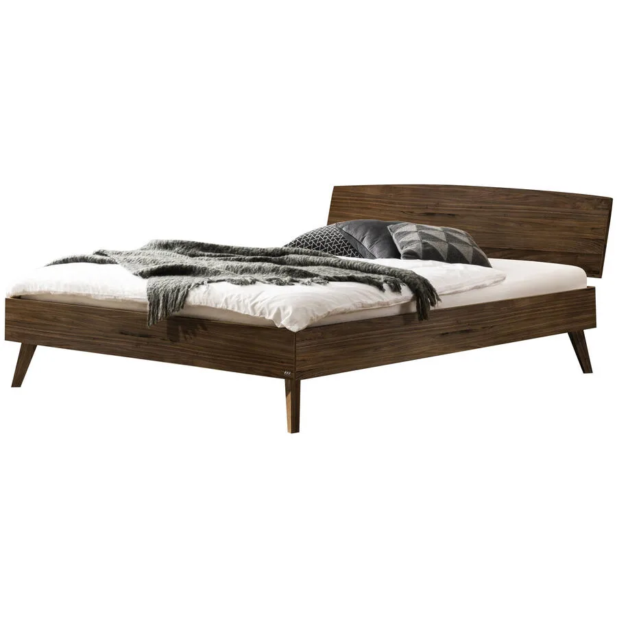Hasena Bett Sassari Nussbaum Nussbaum Massivholz Massivholz 120 x 200 cm
