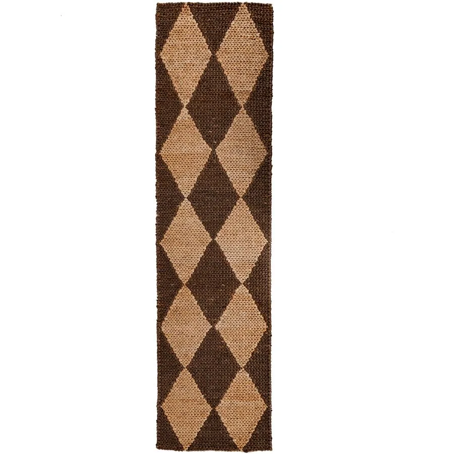 Teppich Lotri natur Symmetrie Mischgewebe 80 x 230 cm