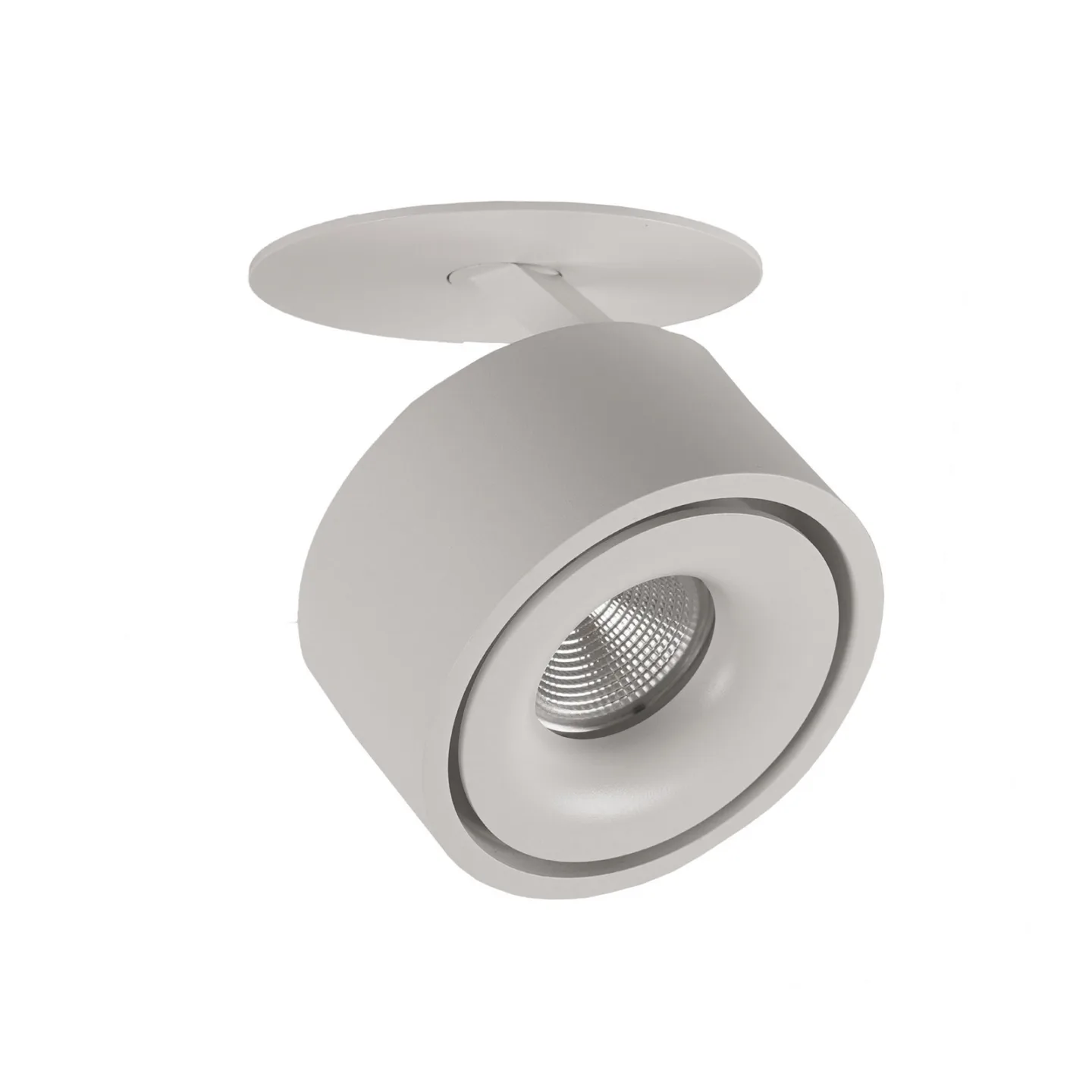 Braccio LED-Einbauleuchte, weiß, Metall, Ø 8,5 cm - Antidark - Schlafzimmer - Modern - Rund