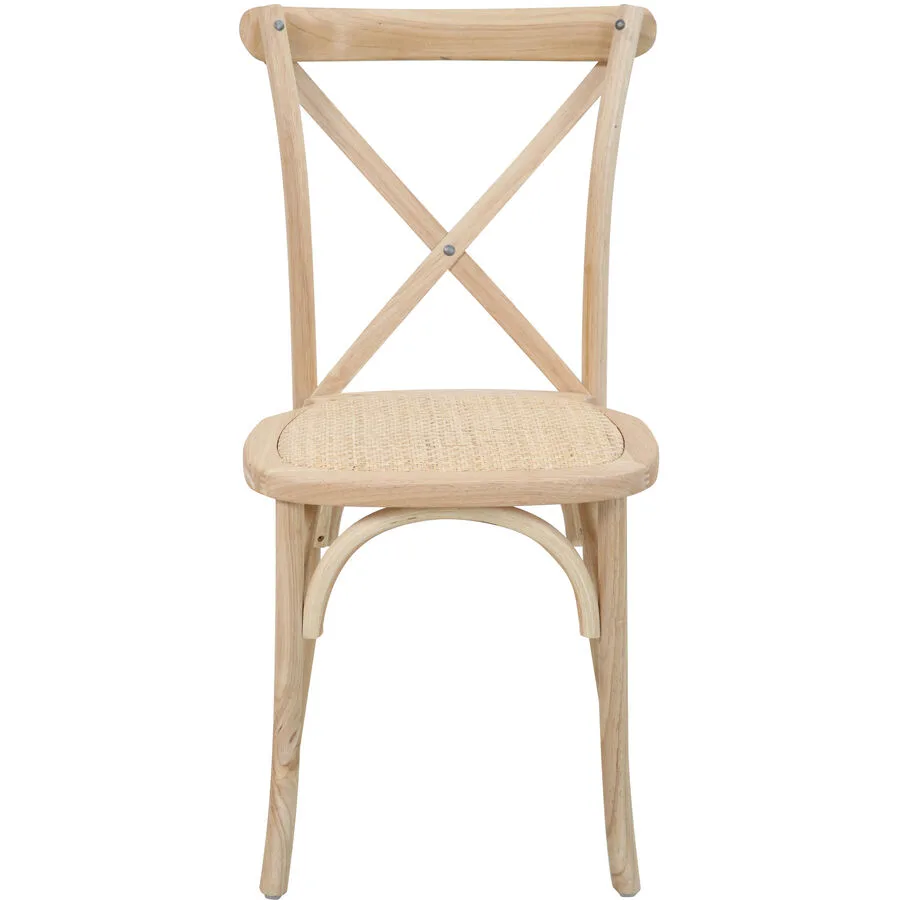 Stuhl 2er-Set Kenas natur Rattan - Material: Hevea, Rattan