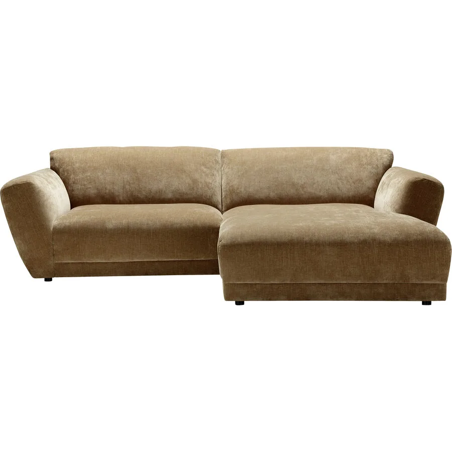 Ecksofa Miracolo Braun Stoff 268 cm 180 cm
