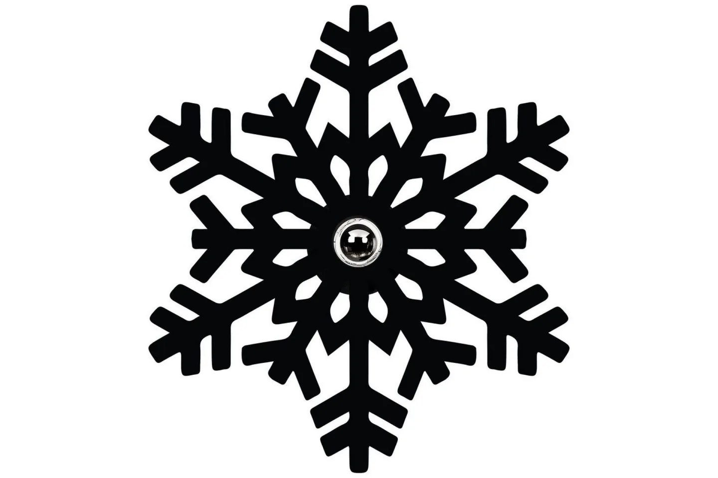 Vägglampa Brilo Snö Svart - Svart