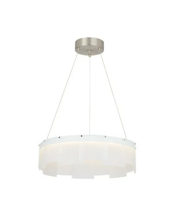 Stratos 30 Chandelier Satin Nickel