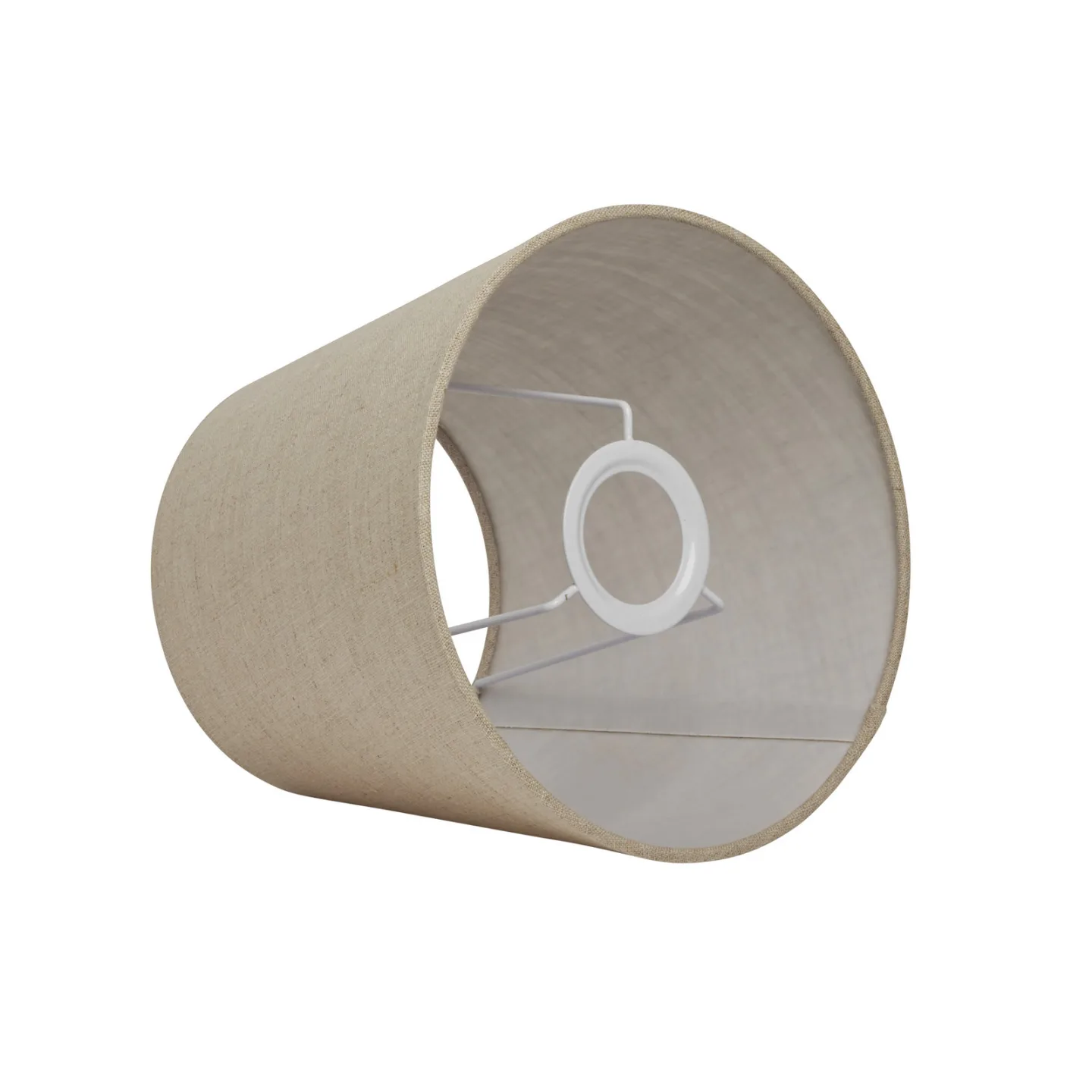 Enkel, lige lampeskærm, beige, Ø 42 cm – Watt & Veke Basic straight Watt & Veke - Design - Stof / tekstil