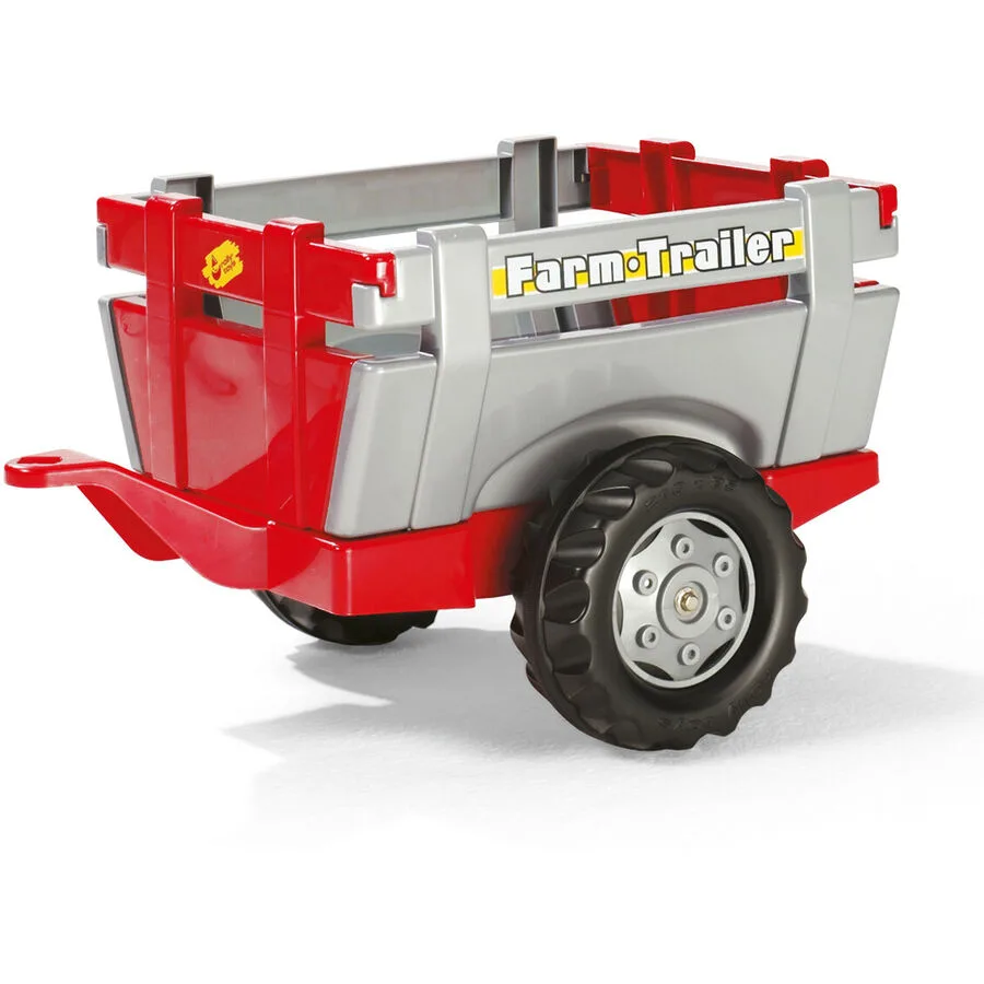 RollyFarm Trailer Rolly Toys Rot Kunststoff - Farbe: Rot/Silber