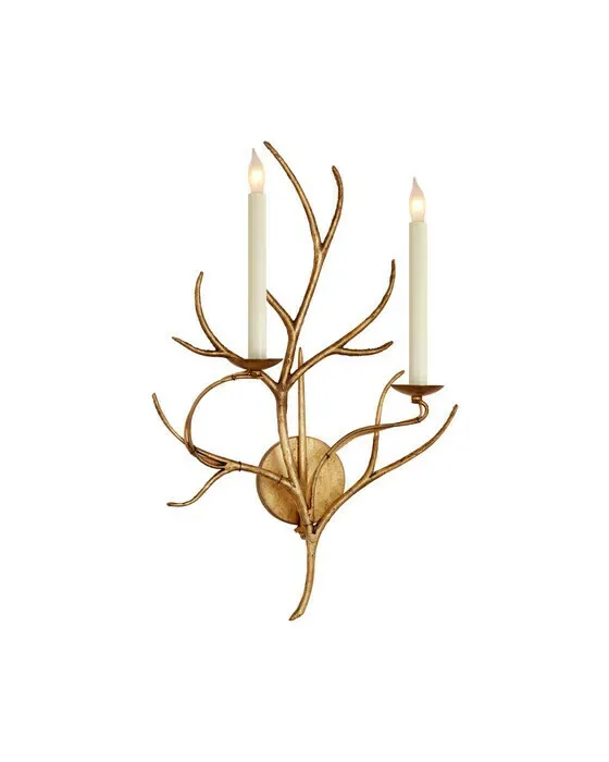 Branch Sconce Gilded Iron