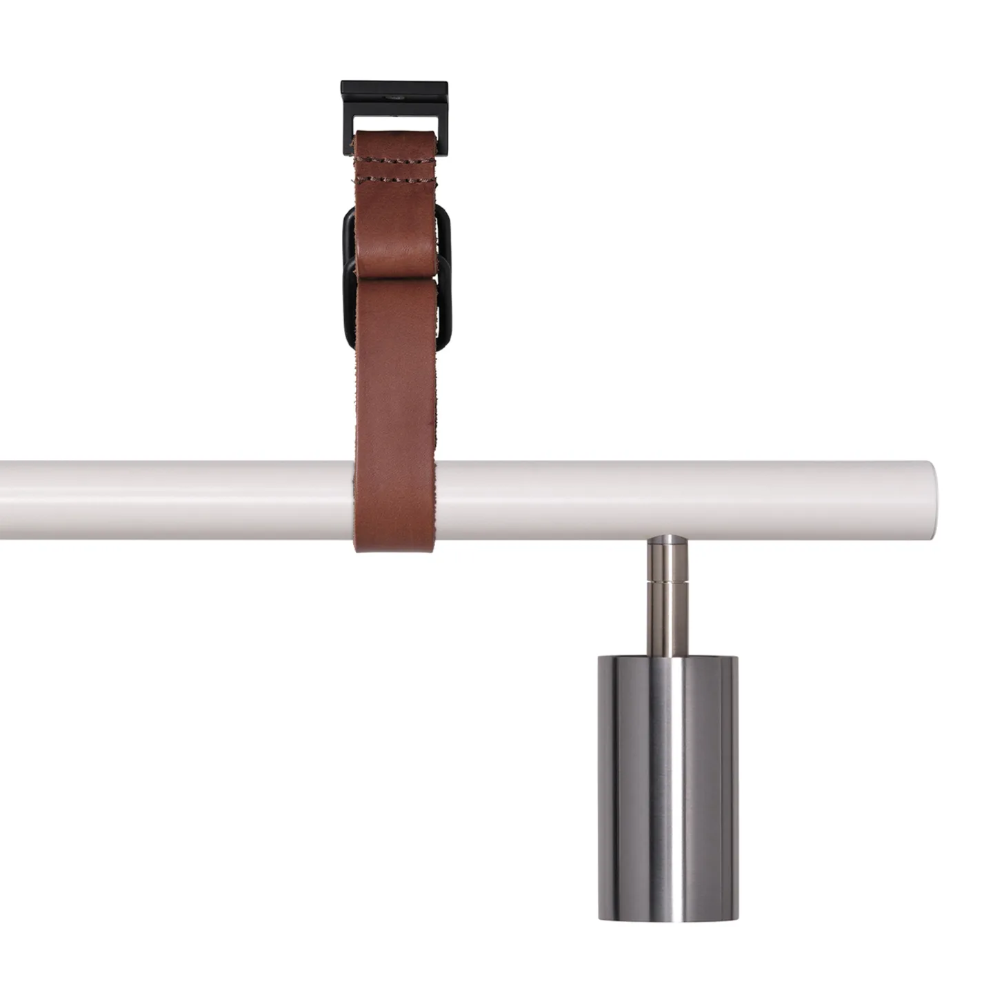 Rubn - Long John 7 White/Steel / Brown leather - Takkronor - Niclas Hoflin - Silver,Vit