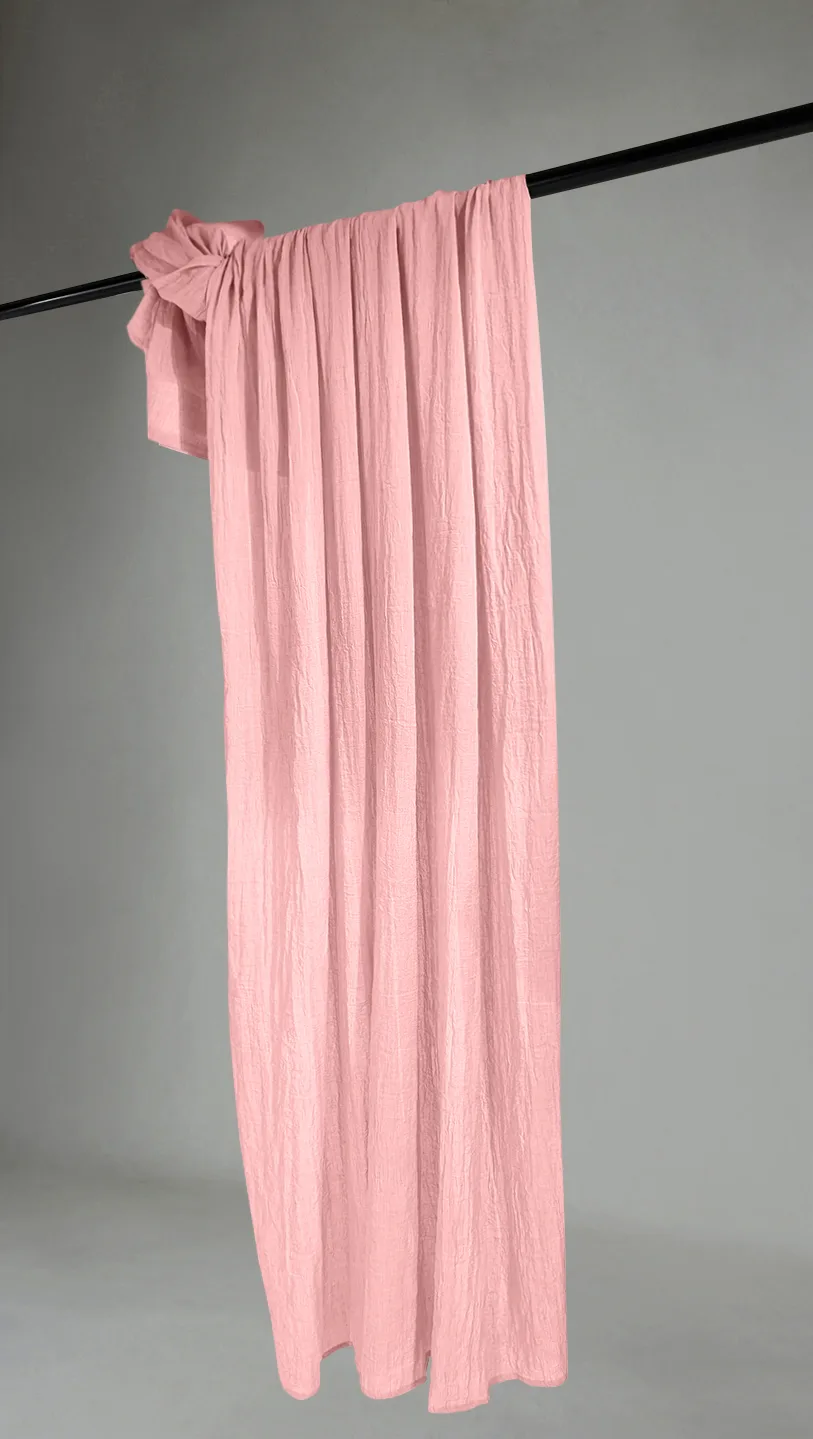 Gardiner - Blonder gardin Hilma (rosa) (Størrelse: 140 x 220 cm)
