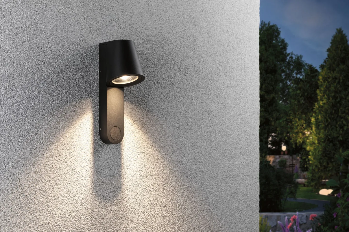 Caissa Außen Wandleuchte SWR Anthrazit - Paulmann - Aluminium - Einflammig
