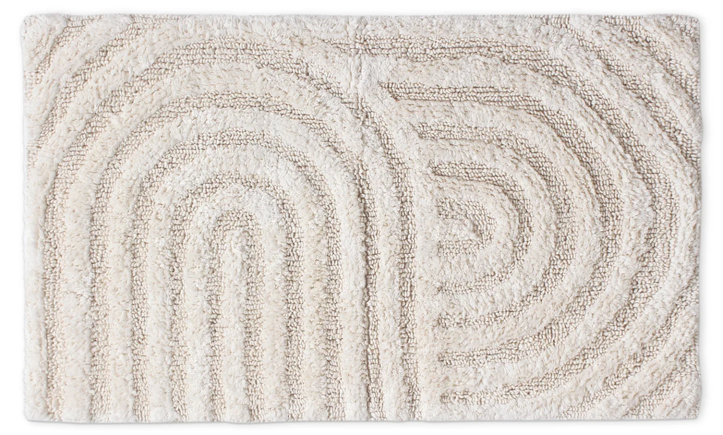 Baderomsmatte - Embla (off-white) (Størrelse: 50 x 80 cm)
