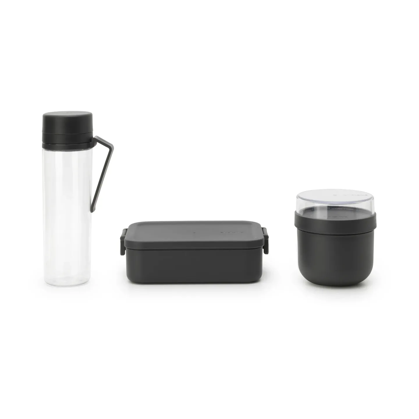 Brabantia Make & Take Frühstück-und Lunchset 3 Teile Dunkelgrau