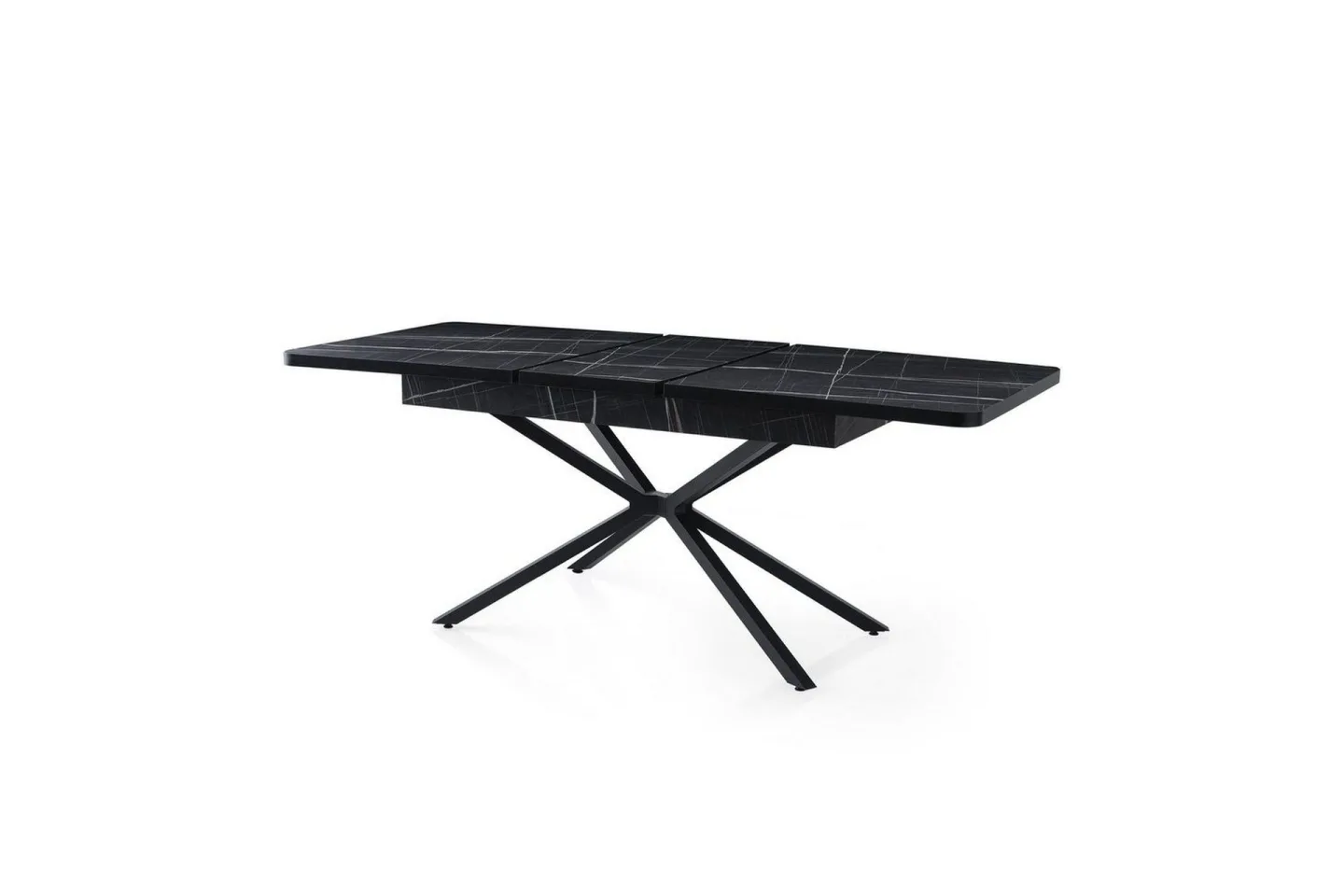 Cassel Matbord 160 cm Rektangulär - Svart/Vit