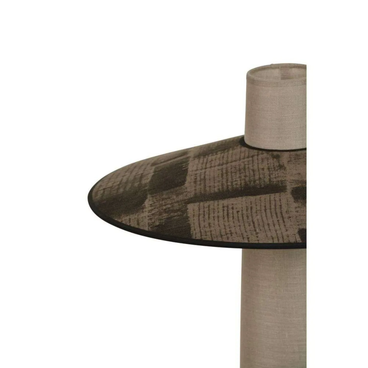 Thésée gulvlampe, grafitt, høyde 107 cm - Forestier - Stue - Boho - Stoff / Tekstil - Med skjerm