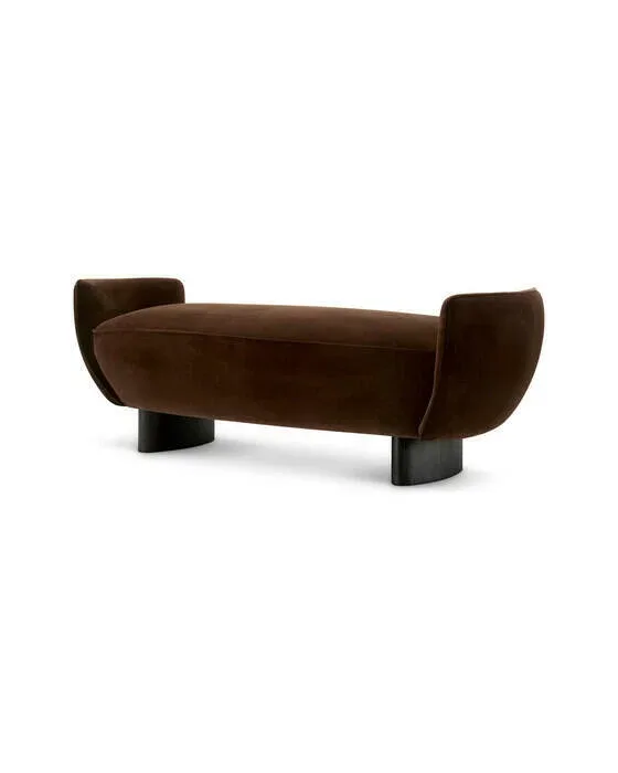 Stirling bænk sonoma brown velvet