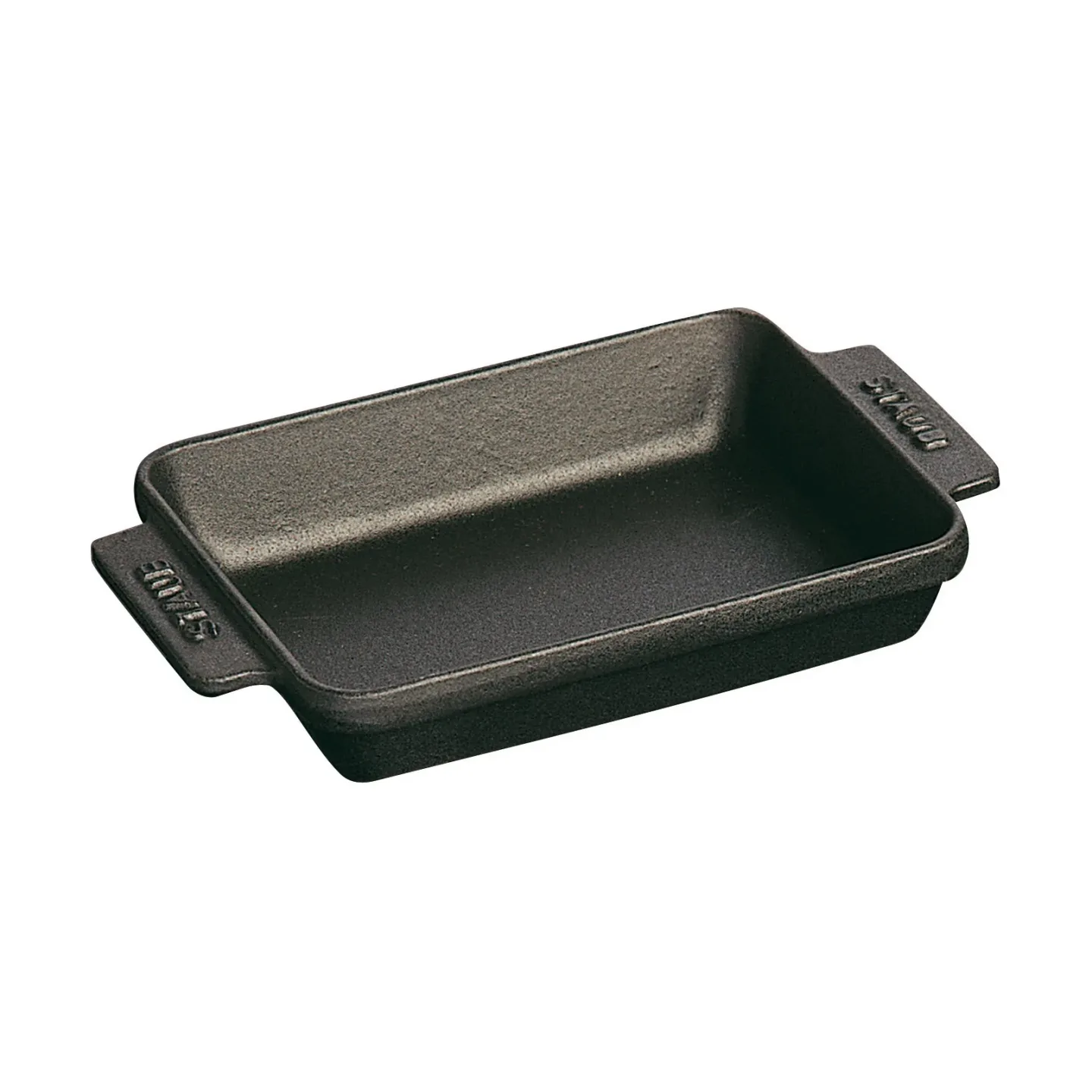 STAUB Staub rechteckige Ofenform Gusseisen 15x11 cm Schwarz