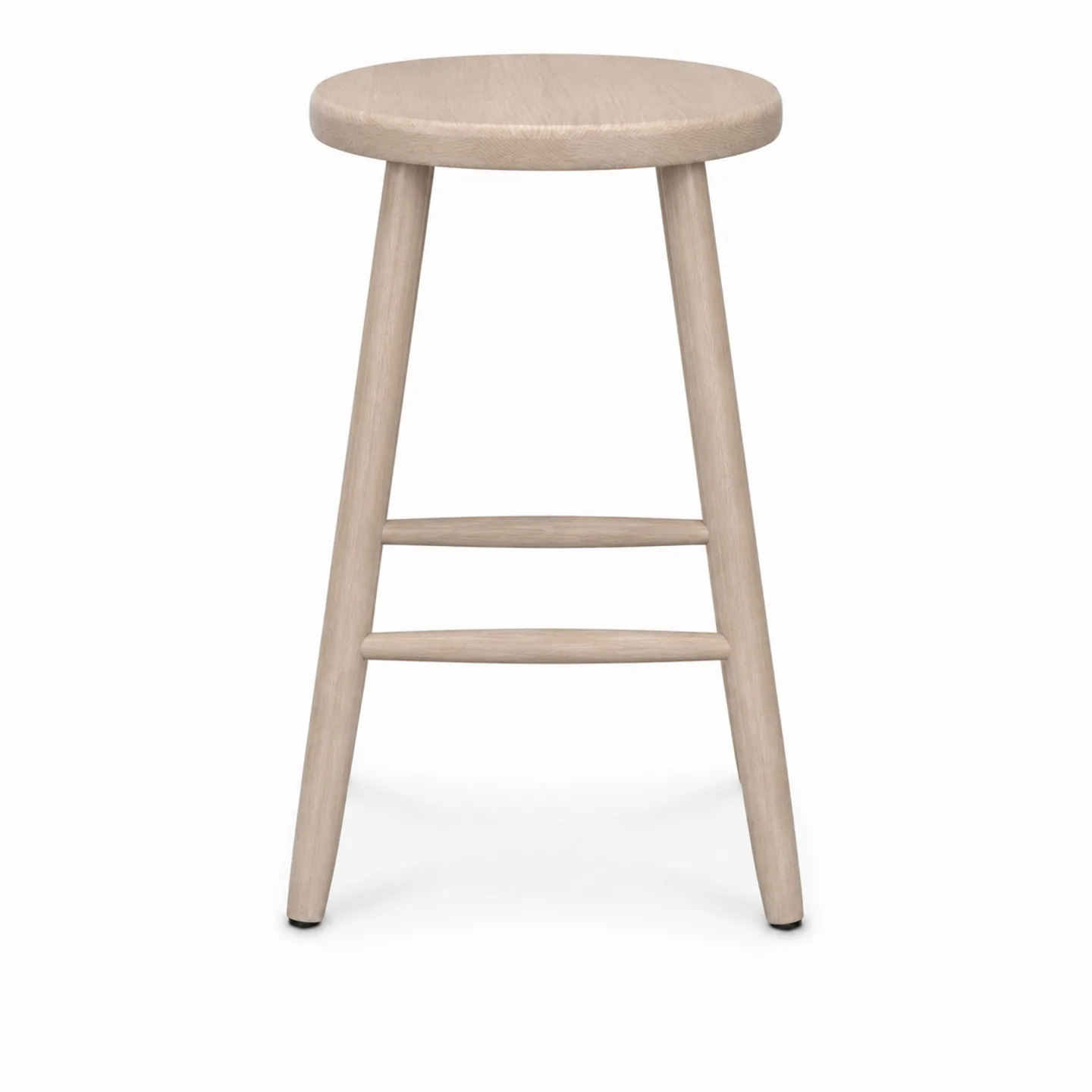 Wigells - Palle 63 pall vitpigmenterad ek - Barstolar - Beige - Trä