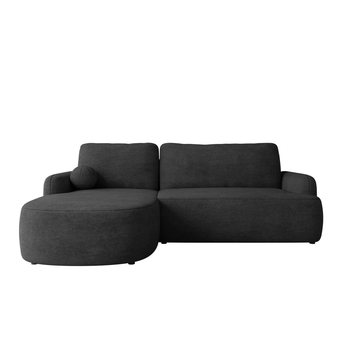 Branrel 3-sits Soffa med divan - Svart