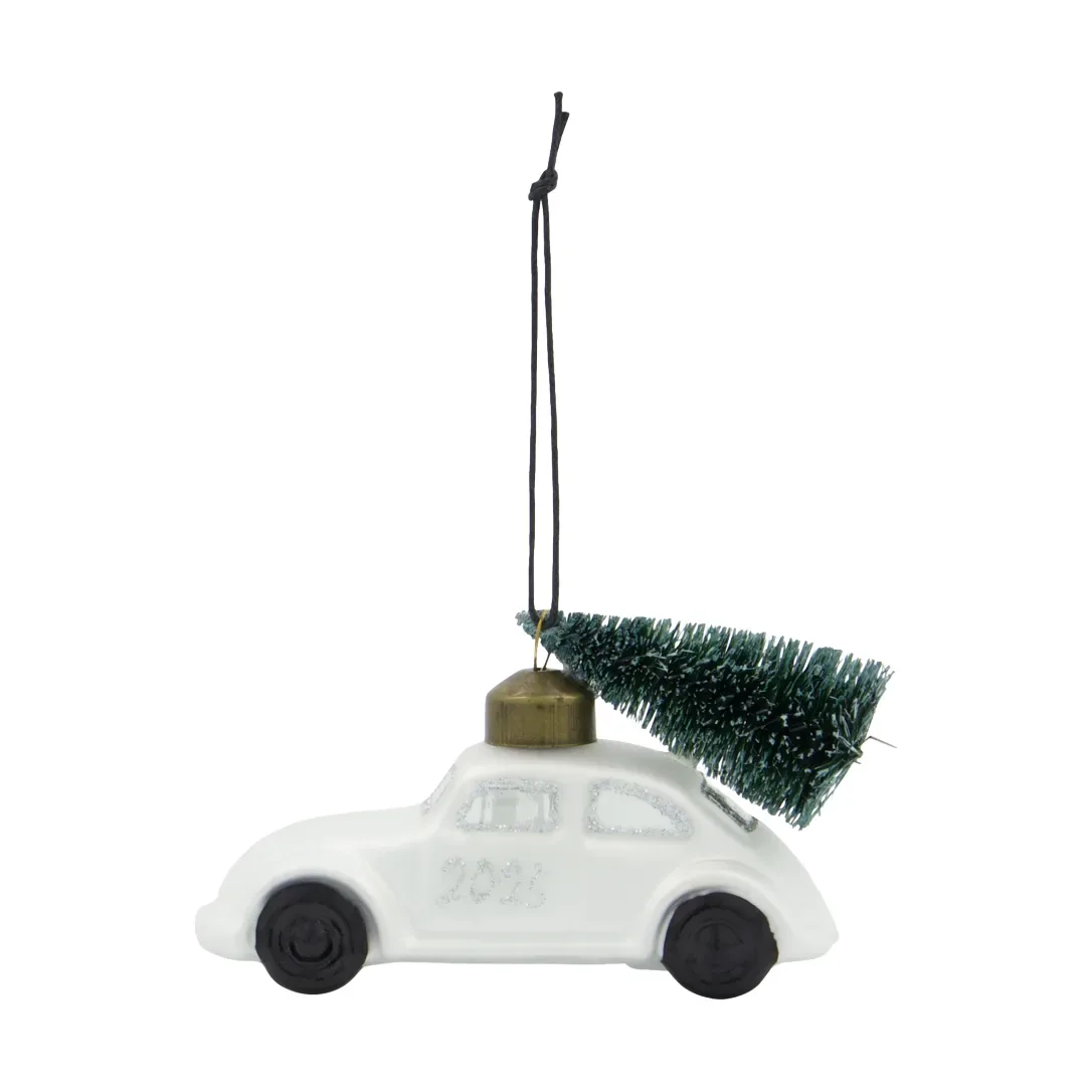 House Doctor Car julhänge Vit-silver