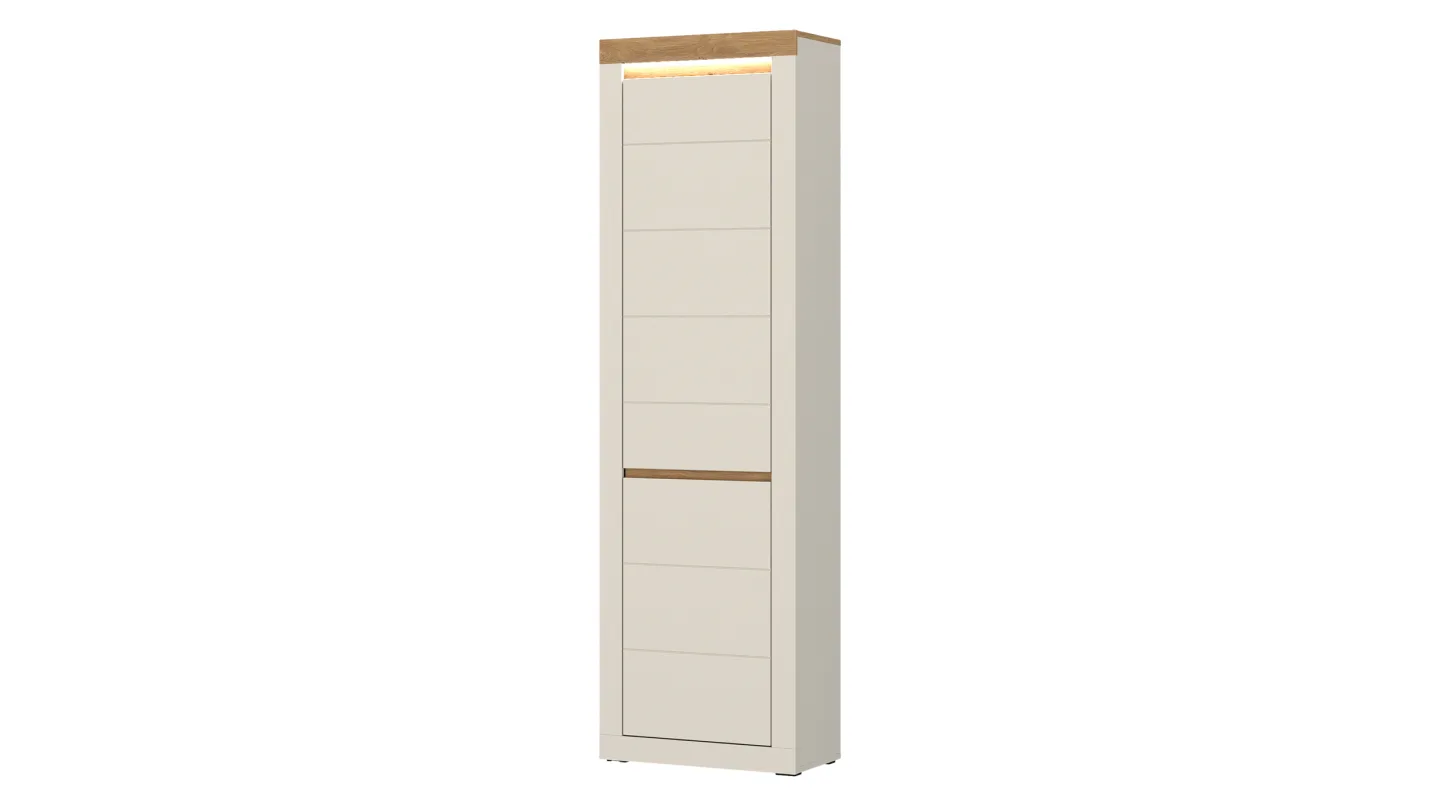 Garderobenschrank Beige-Kaschmir - Eiche - 205 cm - NAXXAR