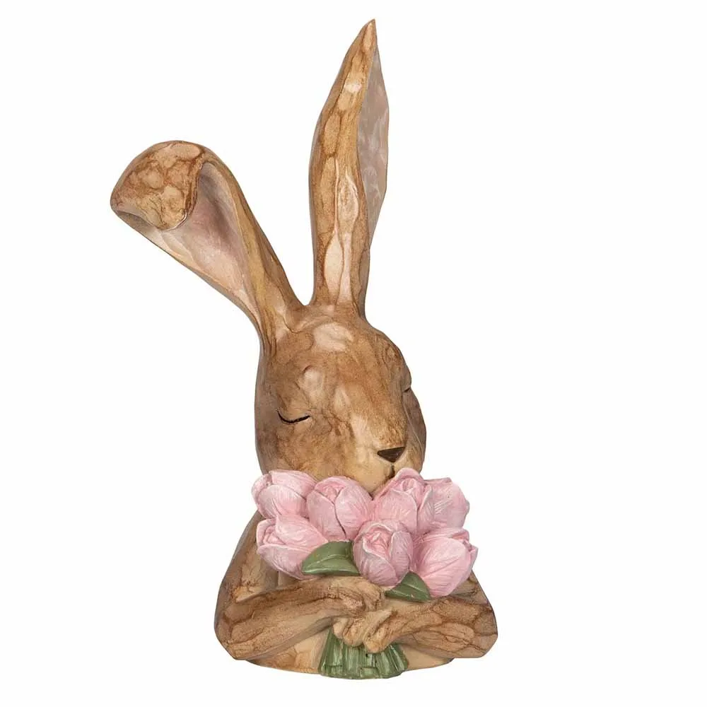 Hare Tilly med blommor