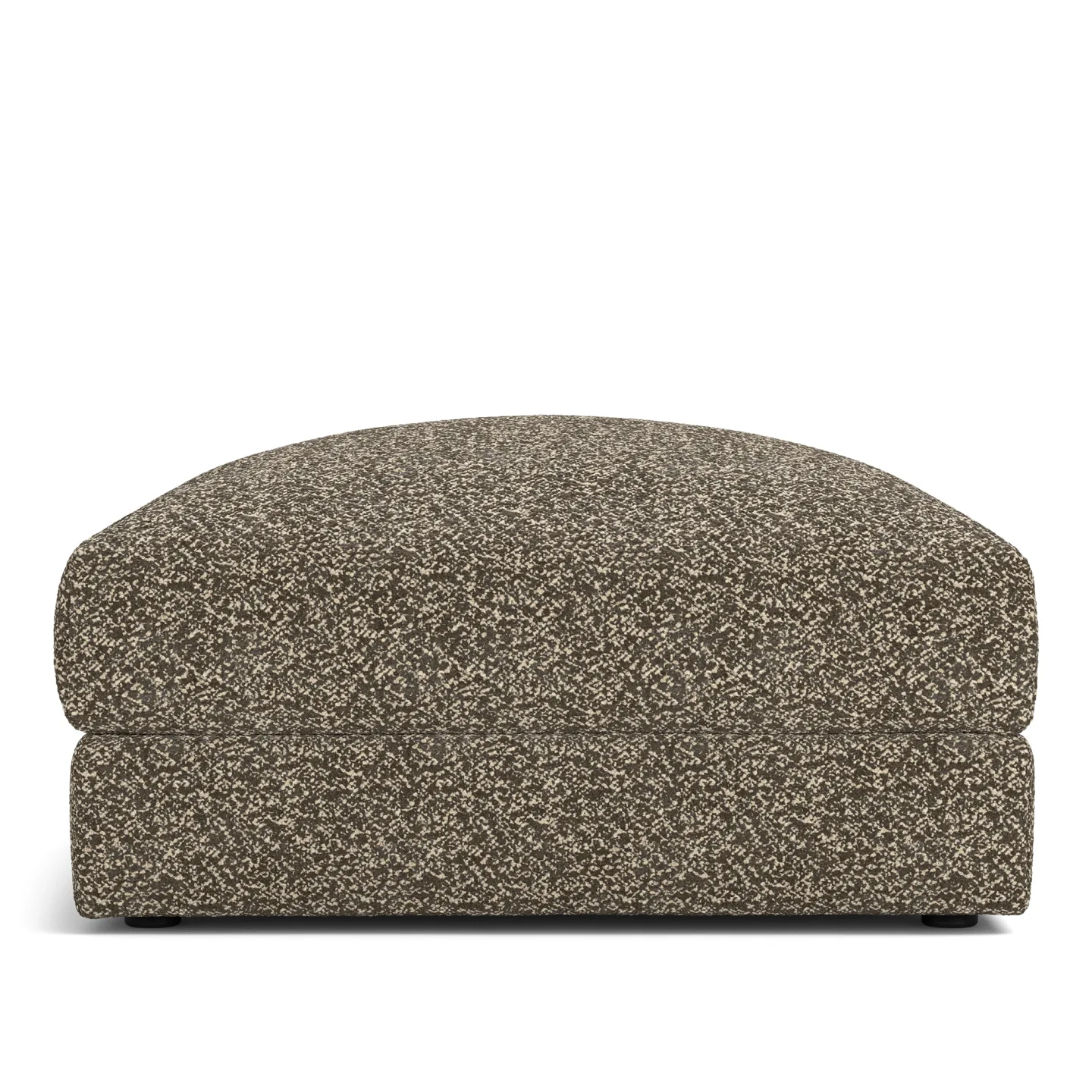NOGA - Pavarotti Ottoman Vellus 02 Fixed Upholstery - Fotpallar - Dun/Metall/Trä/Skum