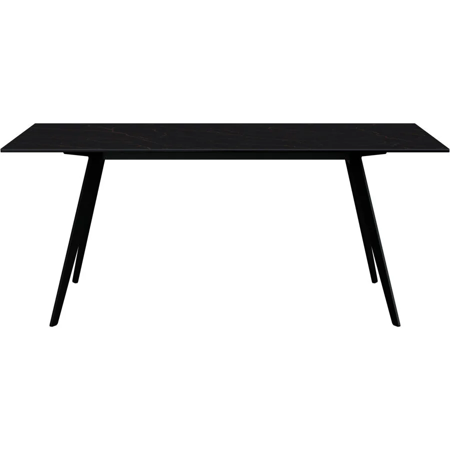 Esstisch Salazar schwarz/bronze Keramik B 100 T 180 cm