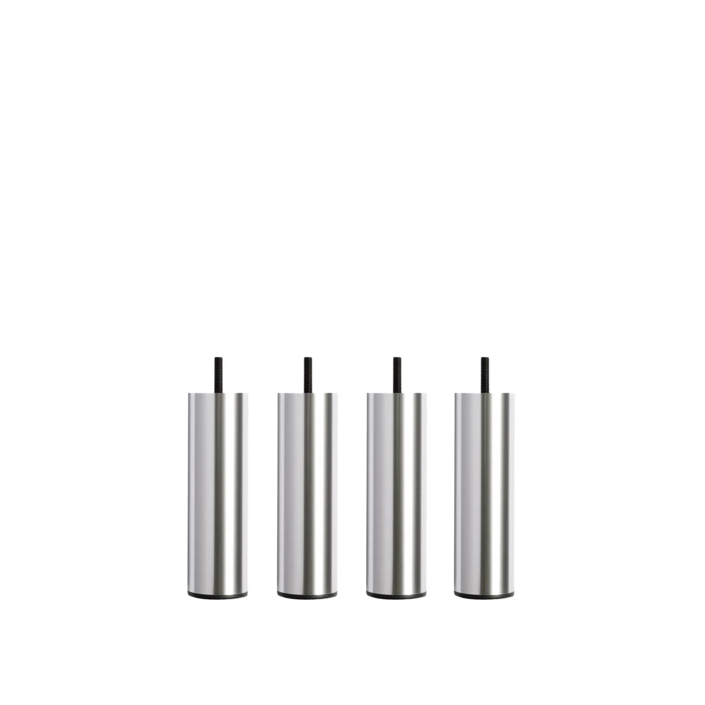 DUX - DUX SC sängben rund aluminium 16 cm 4-pack - Sängben - Silver - Trä