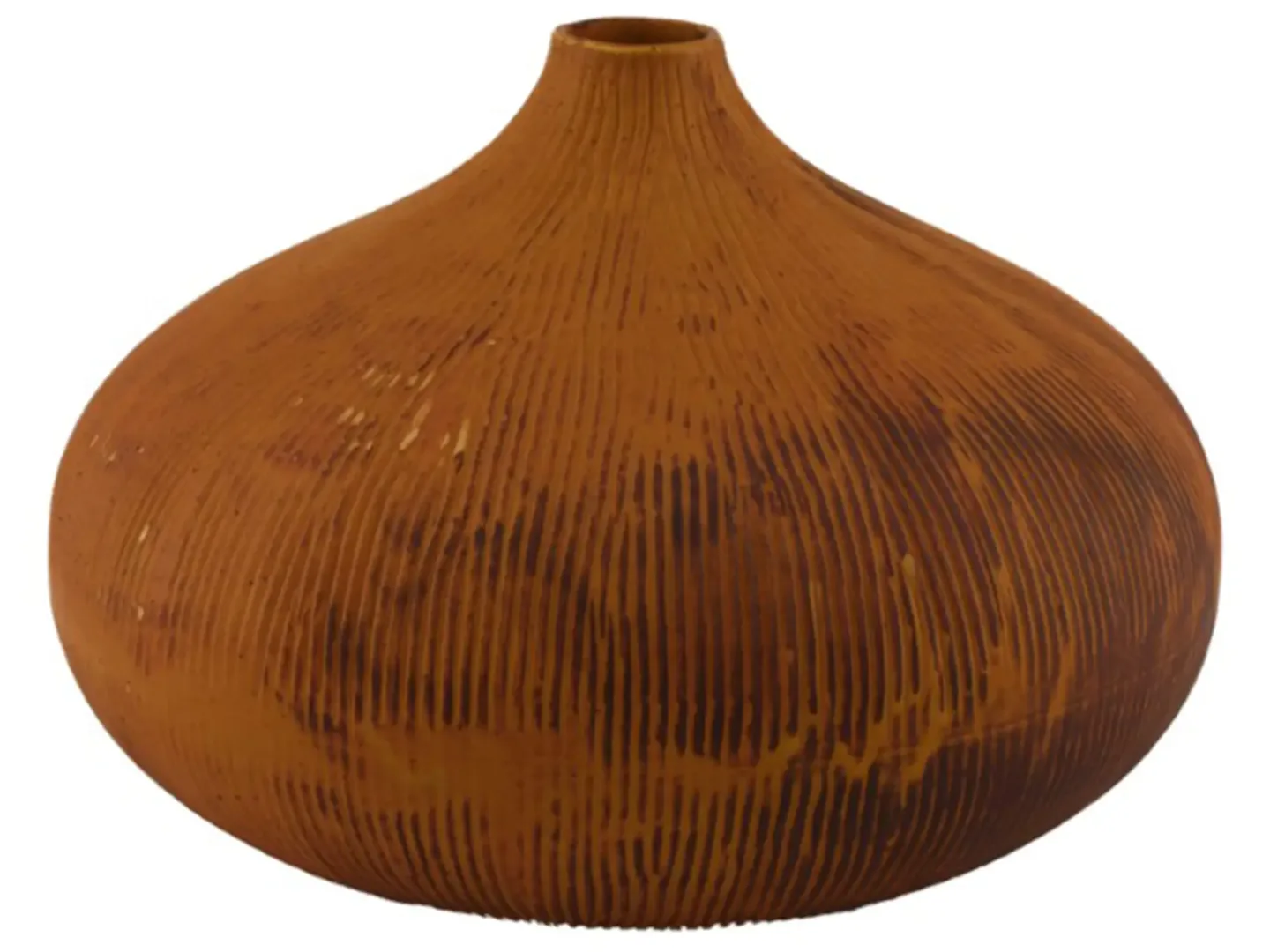Dijk Vase Keramik, Braun H: 20 cm | Schubiger Möbel