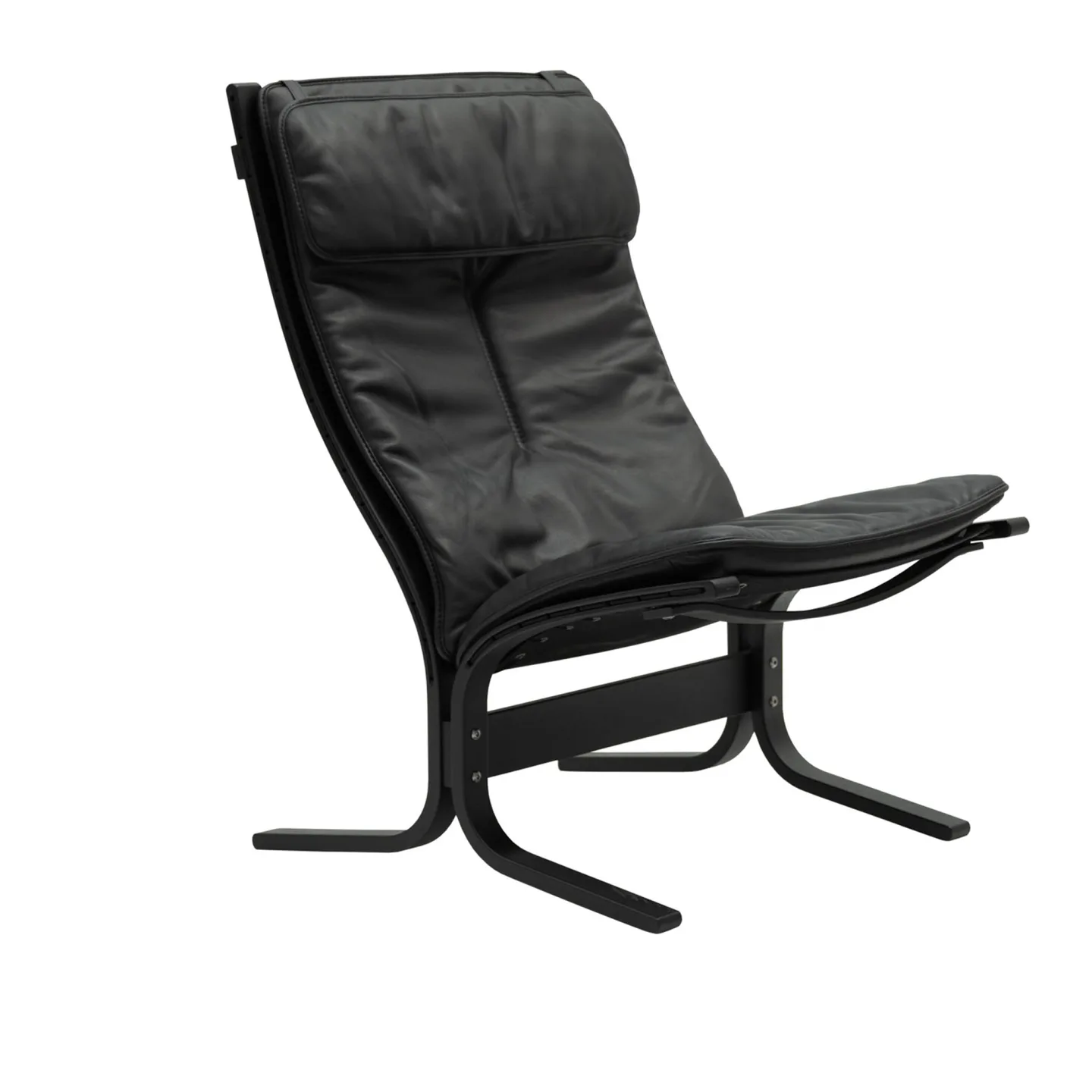 LK Hjelle - Siesta Fiora High Black Hemsen Anilin 35 Brown - Fåtöljer - Ingmar Relling - Brun - Läder/Naturmaterial/Trä